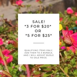 Closet clear out sale!